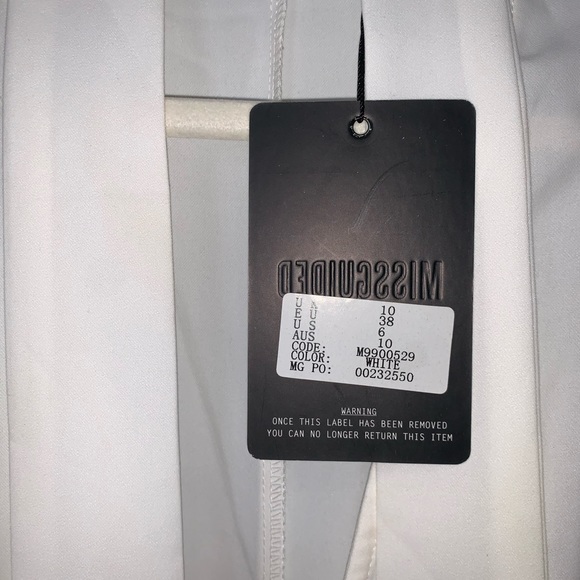 3 for $30! NWT Missguided sexy white jumpsuit - Picture 5 of 12